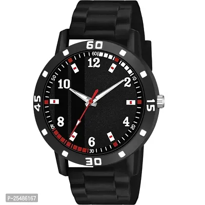 Medboo Black 126 Dial Cash Bumper Pu Men And Boys Watch-thumb2