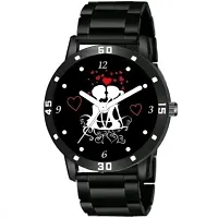 Stylish Black Metal Analog Watches For Men-thumb1