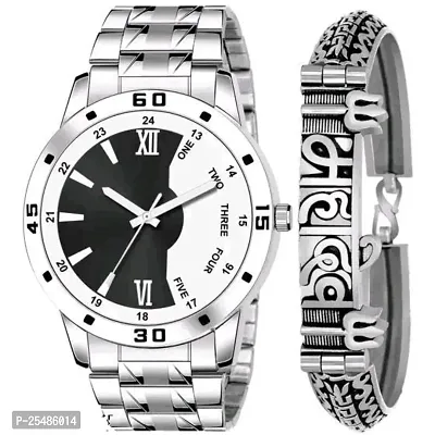 Medboo BR Metal and Kadu Silver Men And Boys Watch-thumb0