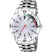 Medboo Tri White Dial Metal Men and Boys Watch-thumb1