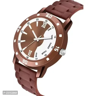 Stylish Brown Metal Analog Watches For Men-thumb3