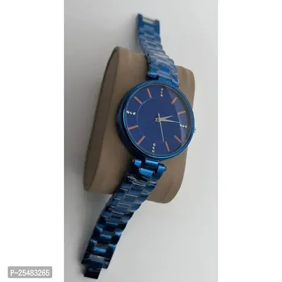 Medboo Blue Dial Blue Metal BD Belt Analog Girls and Women Watch-thumb0