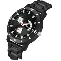 Stylish Black Metal Analog Watches For Men-thumb2