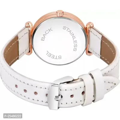 Medboo White Leather Women Analog Watch-thumb3