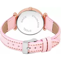 HRV Queen Dial Pink Leather Belt  Watch For Girls-thumb3