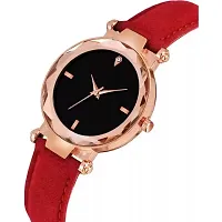 HRV New Stylish Red Leather Belt  Watch-thumb3