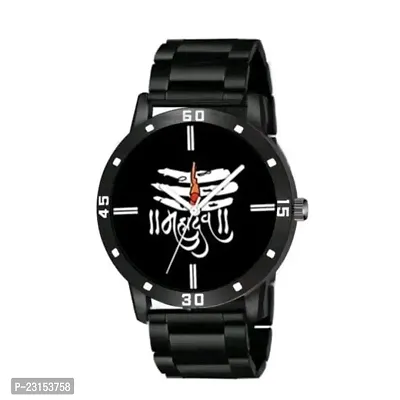 Stylish Black Metal Analog Watches For Men-thumb2