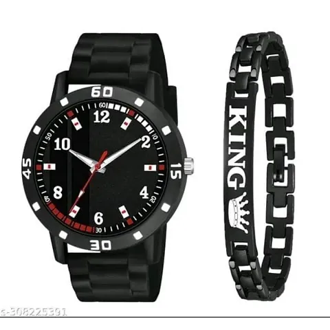 Stylish Metal Analog Watches For Men Watch With Bracelet