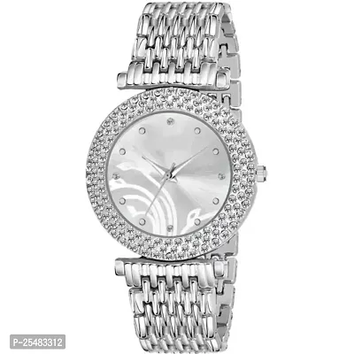 Medboo Silver Vel Silver BD BD Analog Girls and Women Watch-thumb2