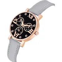 Medboo Meena Dial Rz Cash Grey Leather Analog Women and Girls Watch-thumb2