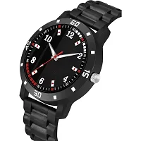 Stylish Black Metal Analog Watches For Men-thumb1