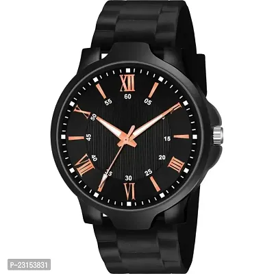 Stylish Black Metal Analog Watches For Men-thumb2