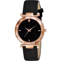 HRV New Stylish Black Leather Belt  Watch-thumb1