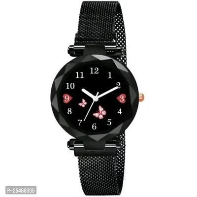 Medboo Black Megnet Analog Women and Girls Watch-thumb2