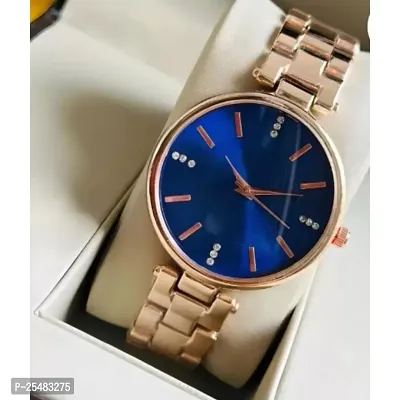 Medboo Blue Dial Rose Metal BD Belt Analog Women Watch-thumb2