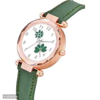 HRV Flower Designer Leather Strap  Watch for Girls-thumb3