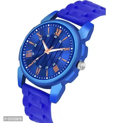 Stylish Blue Metal Analog Watches For Men-thumb3