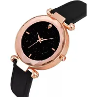 HRV New Stylish Black Leather Belt  Watch-thumb2