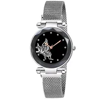 Medboo Silver Megnet Analog Women and Girls Watch-thumb1