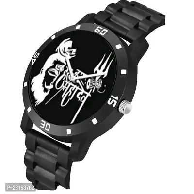 Stylish Black Metal Analog Watches For Men-thumb3