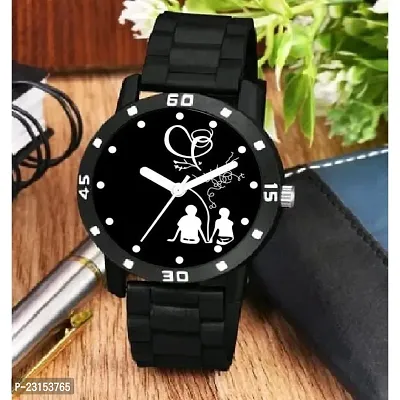 Stylish Black Metal Analog Watches For Men