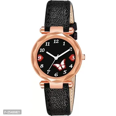 Medboo Black Dial Best Look Black Girls and Women Analog Watch-thumb2