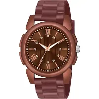 Stylish Brown Metal Analog Watches For Men-thumb1