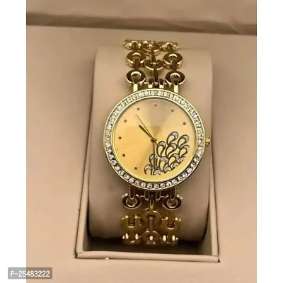 Medboo Gold Peacock Metal Girls and Women Watch