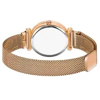 Medboo RoseGold Megnet Analog Women and Girls Watch-thumb3