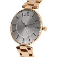 Medboo Silver Dial Rose Metal BD Belt Analog Girls and Women Watch-thumb2