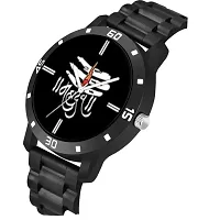 Stylish Black Metal Analog Watches For Men-thumb2