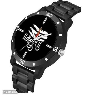 Stylish Black Metal Analog Watches For Men-thumb3