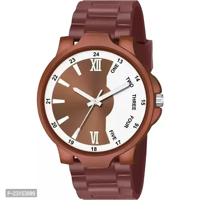 Stylish Brown Metal Analog Watches For Men-thumb2