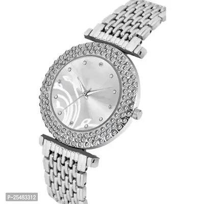 Medboo Silver Vel Silver BD BD Analog Girls and Women Watch-thumb3