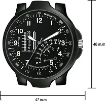 Curren Luxury new pu strap Quartz Chronograph Analogue Dark Black Men Casual Wrist Watch-thumb1