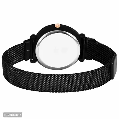 Attractive Unique New Luxury Black Design peacock Magnet Strap Wrist watch for Girls Women-thumb3