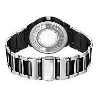 Stylish Luxury Look Round Shaped Analog Watch - For Men New Designer Collection silver Black Analog Analog Watch - For Men-thumb2