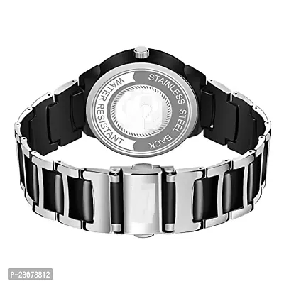 Stylish Luxury Look Round Shaped Analog Watch - For Men New Designer Collection silver Black Analog Analog Watch - For Men-thumb3