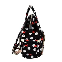 House of Quirk Baby Diaper Bag Maternity Backpack (Black Flamingo)-thumb2