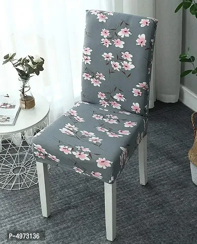 Designer Polyester Spandex Stretch Removable Washable Elastic Chair Slipcover-thumb0