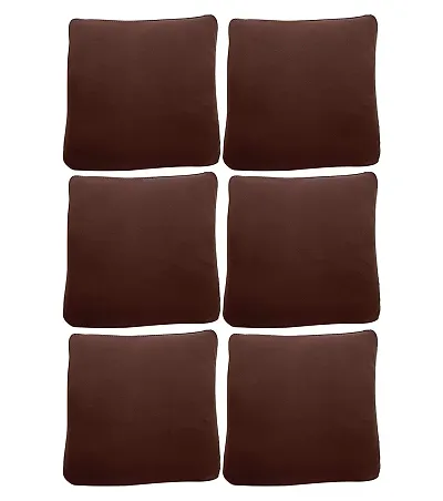 Solid Polyester Cushion Cover- Pack of 6