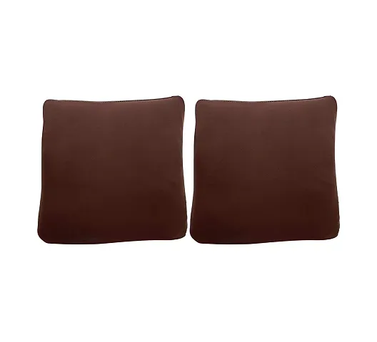 Solid Polyester Cushion Cover- Combo of 2