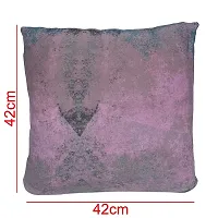 Polyester Cushion Cover Home Sofa Decorative (2 Cushion Covers, Pink)-thumb1