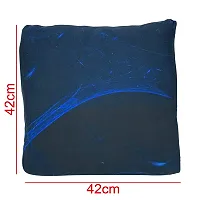 Polyester Cushion Cover Home Sofa Decorative Prints (6 Cushion Covers, Blue Galaxy)-thumb1