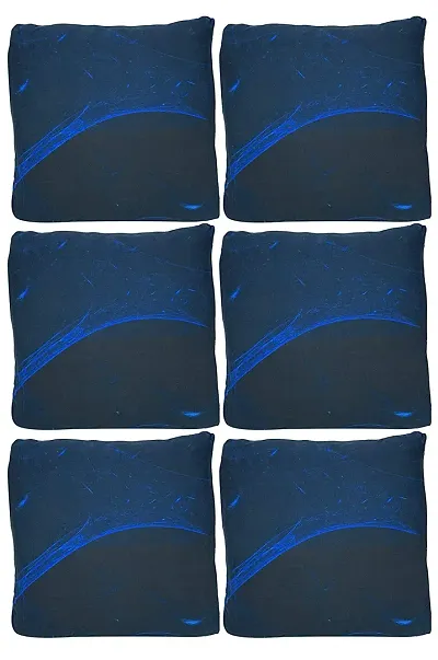 Beautiful Printed Polyester Cushion Cover- Pack of 6