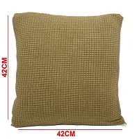 Jacquard Cushion Cover Home Sofa Decorative (Beige, 6)-thumb1