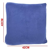 Plush Cushion Cover Home Sofa Decorative Dark Blue - Set 2-thumb1