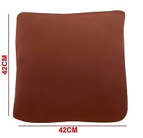 Polyester Cushion Cover Home Sofa Decorative Flower (Rust Brown, 6)-thumb1