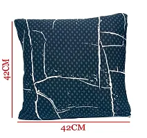 Polyester Cushion Cover Home Sofa Decorative Check (Stripes Grey, 2)-thumb1