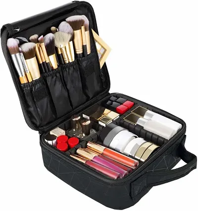 Stylish Nylon EVA Makeup Brush Organizer